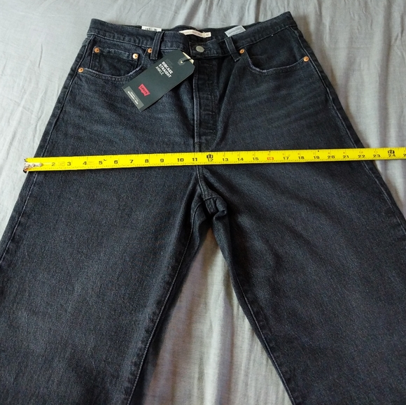 Levi's Ribcage Jeans Black Feeling Cagey - Picture 4 of 12